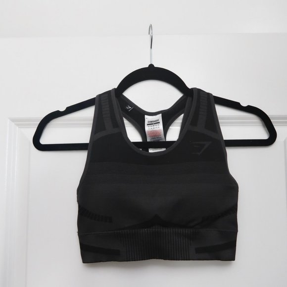 Gymshark Other - Gymshark Geo Seamless Sports Bra - Black - S